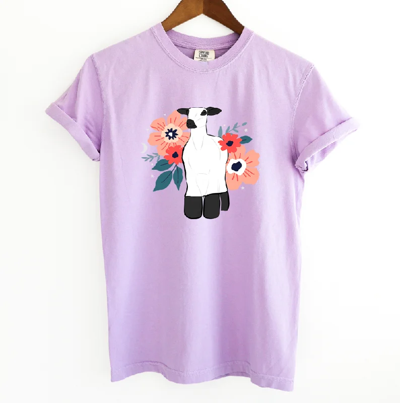 Floral Ghost Lamb ComfortWash/ComfortColor T-Shirt (S-4XL) - Multiple Colors!