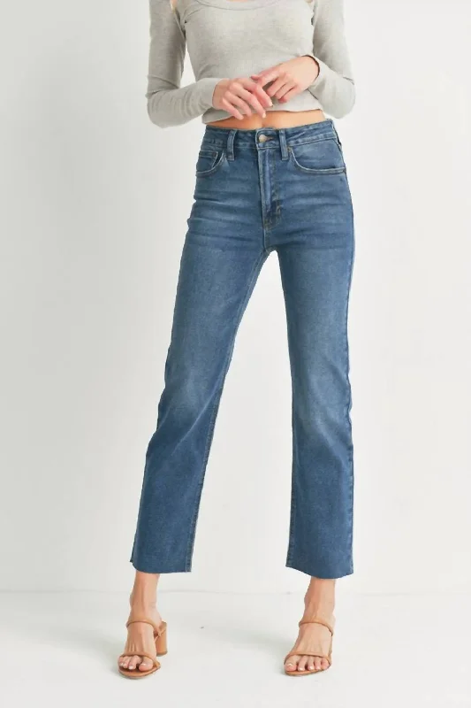 Escondido Straight Jeans In Dark Denim