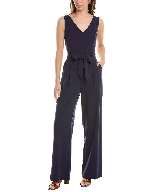 Tahari ASL Tie Waist Jumpsuit