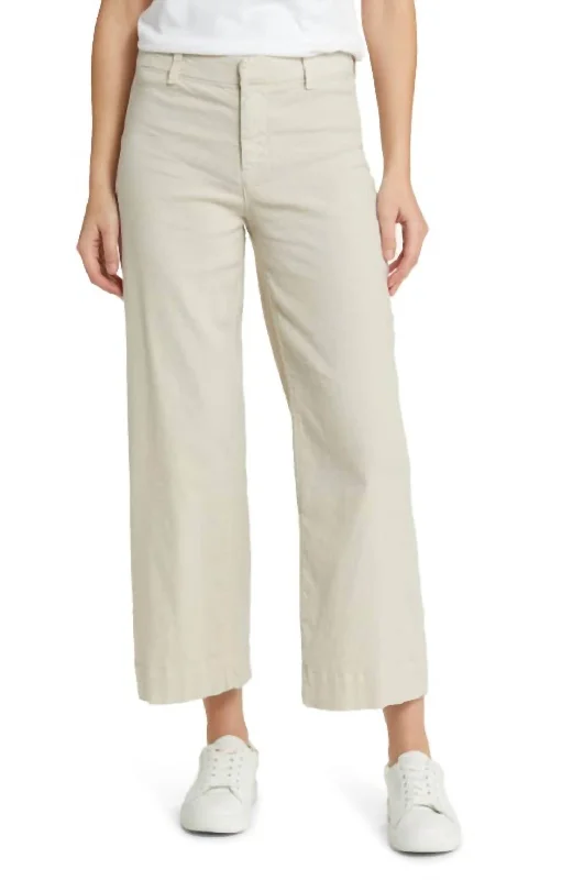 Wexford Wide-Leg Linen Pants In Cement