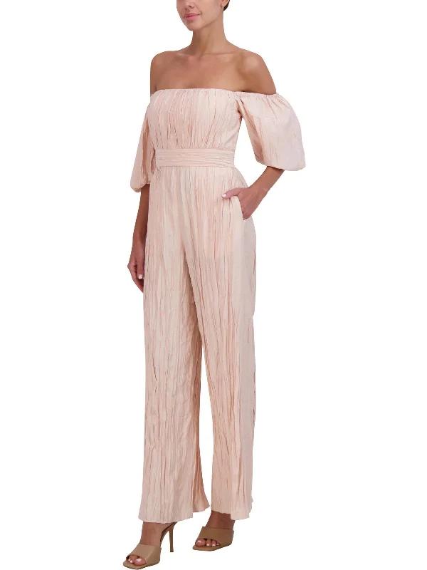 Womens Cut-Out Wide Leg Jumpsuit