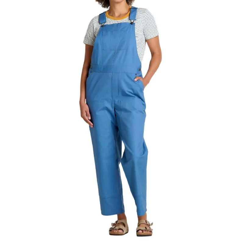 Women's Juniper Utility Overall In French Blue