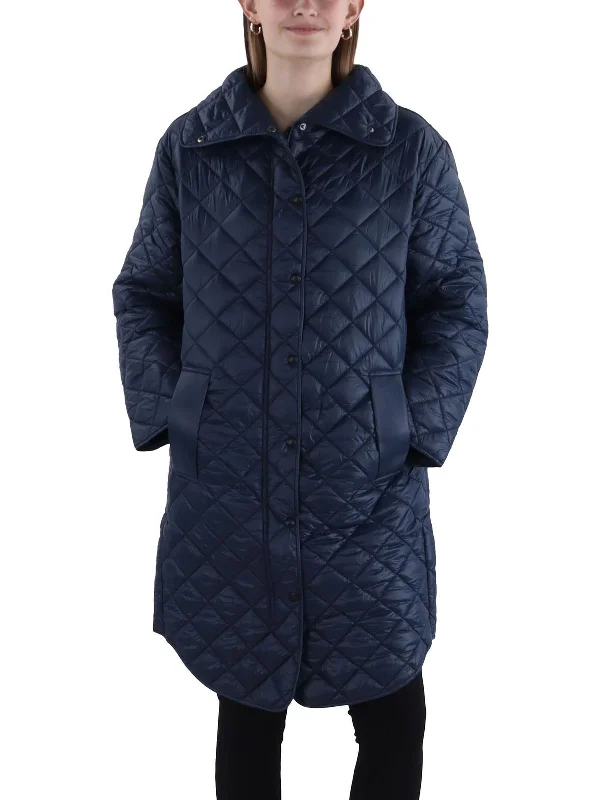 Womens Quilted Long Quilted Coat