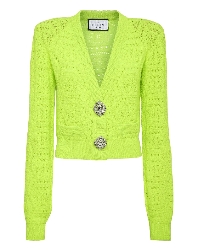 Fluo Knit Cardigan Monogram