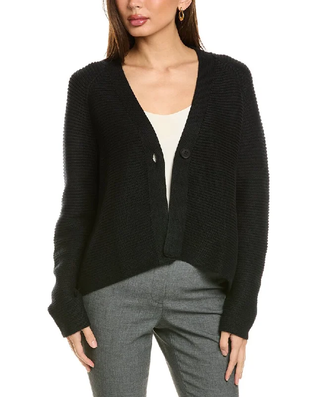 Forte Cashmere Garter Button Cardigan