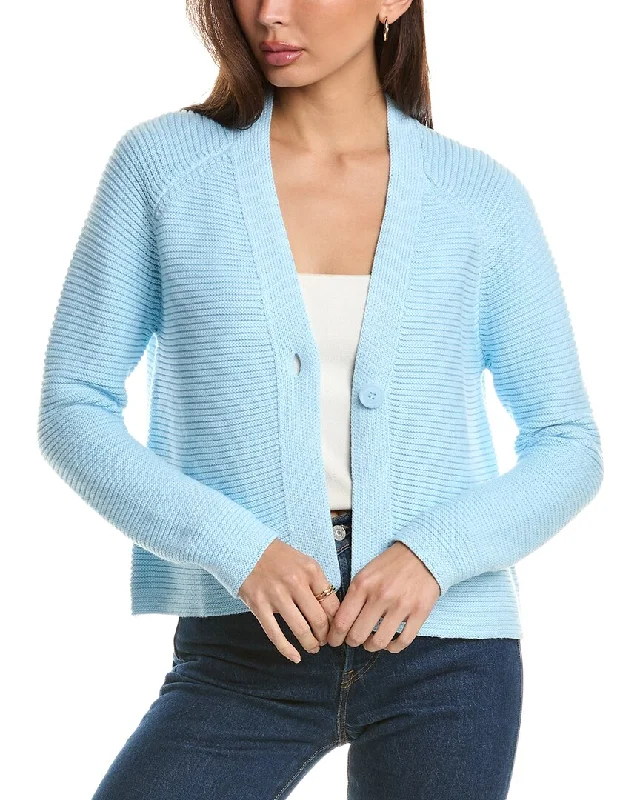 Forte Cashmere Garter Button Cardigan