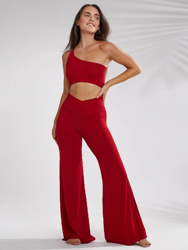 Freya Pant - Crimson Red