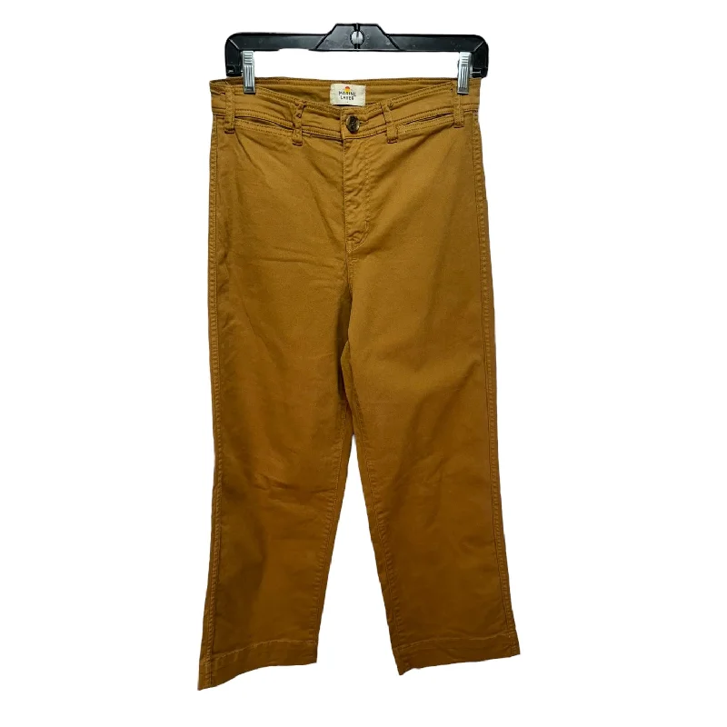 Pants Cropped By Marine Layer In Brown, Size: 4