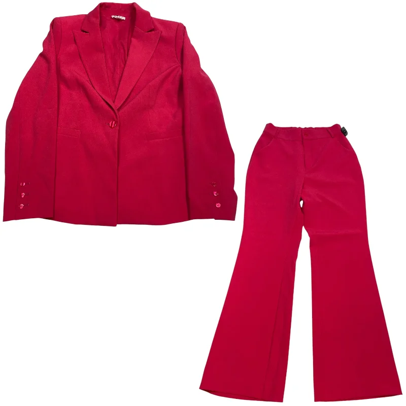 Pants Suit 2pc By The Drop In Pink, Size: S