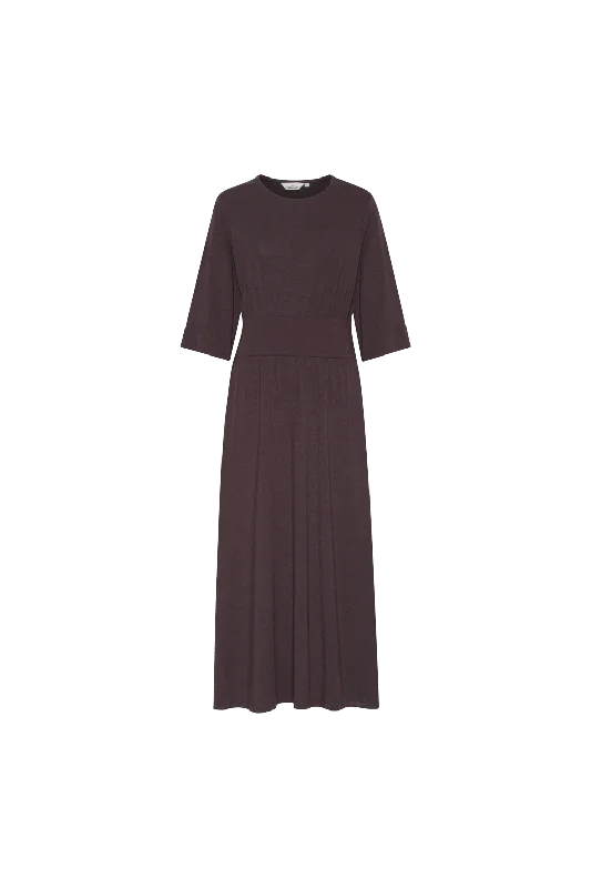 Jo Long Dress - Chocolate Plum