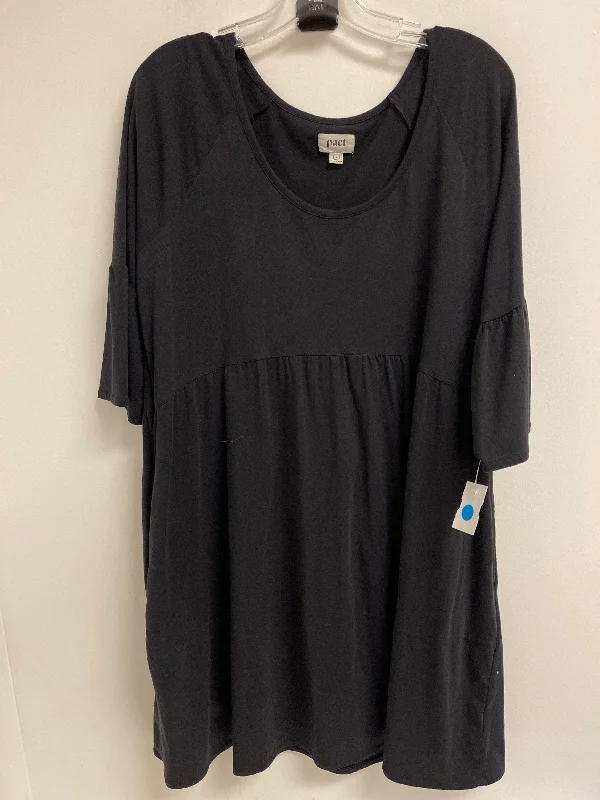 Dress Casual Midi By Clothes Mentor In Black, Size: L