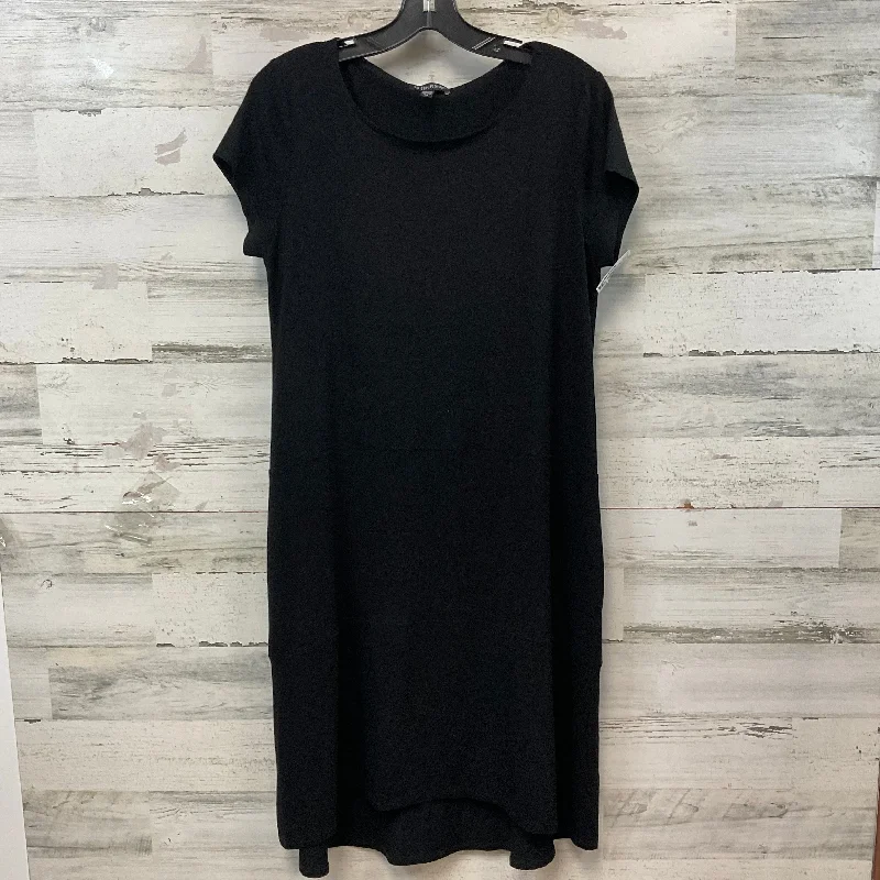 Dress Casual Midi By Eileen Fisher In Black, Size: S