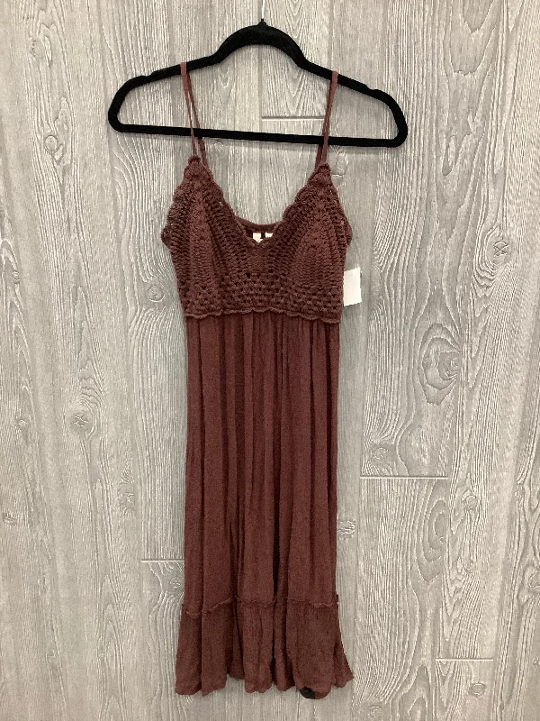 Dress Casual Midi By Indulge In Brown, Size: S