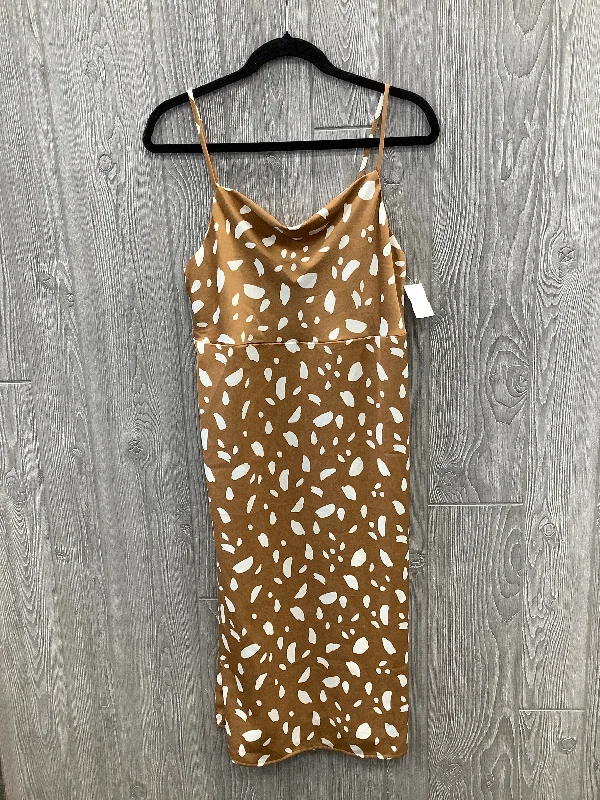 Dress Casual Midi By Old Navy In Bronze, Size: Sp