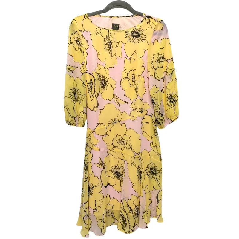 Dress Casual Midi By Taylor In Yellow, Size: 6