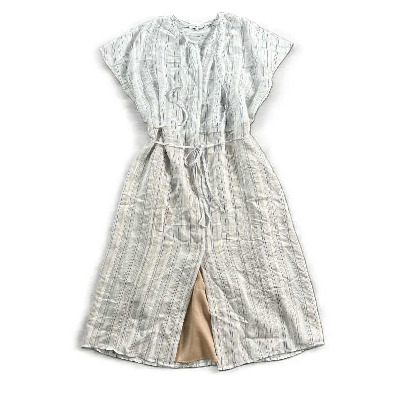 Dress Casual Midi By Vince In Striped Pattern, Size: S